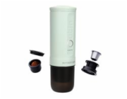 BUYDEEM Přenosné espresso  Outin Nano - jemně zelená, 80 ml, 20 bar, 92°C ohřátí vody, mletá káva nebo kapsle 