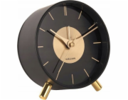 Karlsson Budík glamour GOLD DISC, O 11 cm