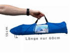 Plážový stan skládací UV50+ 270x120x120 modrá KO-X61900550