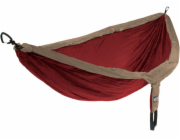 Eno DoubleNest cestovní houpací síť pro 2 osoby Khaki/Maroon (DH025)