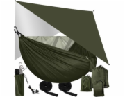 Trizand Turistická houpací síť s plachtou a moskytiérou 260x140 cm
