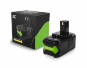 Zelená baterie Green Cell pro elektrické nářadí Ryobi ONE+ 18V 4Ah Náhradní baterie RB18L40