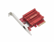ASUS XG-C100C v2 Síťový adaptér 10GBase-T PCIe se zpětnou kompatibilitou 5/2,5/1G a 100Mb/s; RJ45 port a integrovaný QoS