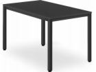 Leobert Stůl TESSA 120cm x 60cm - černý / černé nohy