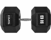 Pogumovaná činka HMS Hex Pro 1 x 50 kg