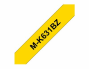 Brother M-K631BZ - Černá na žluté - Role (0,9 cm x 8 m) 1 kazeta/y nelaminovaná páska - pro P-Touch PT-55, PT-65, PT-75, PT-85, PT-90, PT-BB4