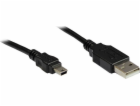 Alcasa Kabel USB-A - miniUSB 1,8 m černý (3310-AM2)