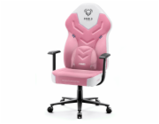 Herní židle DIABLO X-GAMER růžová a bílá