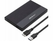Qoltec Pouzdro | Pozice pro 2,5palcový SSD HDD | SATA | USB 3.0 | Superrychlost 5 Gb/s | 2 TB | Černá