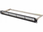 Lanberg Prázdný patch panel 24 portů 1U 19" FTP pro Keyst...