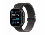 Apple Hodinky Ultra 2 GPS + Cellular, 49mm černé titanové pouzdro s černým titanovým náramkem Milanese L
