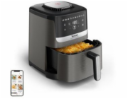 Tefal Easy Fry Silence EY551HE0 fritovací hrnec Samostarný 5 l Samostatné Horkovzdušná fritéza Černá, Šedá, Nerezová ocel