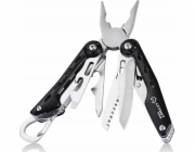 Multitool AZYMUT Turon - 10 nástrojů + karabina + pouzdro na opasek (H-P224108)