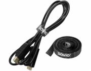 Savio Organizér kabelů, páska, suchý zip, šířka 14 mm, 10 m OC-07