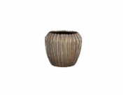 Květináč Mica 1133953, keramický, O 24 cm, hnědý