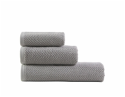 Osuška Domoletti VISBY, světle šedá, 50 x 90 cm