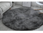 Strado Kulatý koberec Ombre Strado 200x200 (tmavě šedý)
