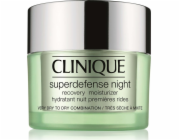 Clinique Superdefense Night Recovery Moisturizer 1/2 regenerační noční krém pro velmi suchou až suchou smíšenou pleť 50 ml