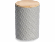 Zeller Keramická dózu Grooved s víkem na sypké produkty, 770 ml