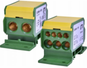Etipo Rozvodný blok ETI Polam 001102411 160A (2x4-50mm2/3x2,5-25mm2+4x2,5-16mm2) žlutozelený EDBM-1/PE