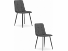 Leobert Židle KARA - tmavě šedý samet x 2