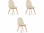 Leobert Židle BORA - béžový samet x 3