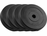Rebel Sada bitumenových závaží 4x5kg, otvor 31mm, klasická destička, REBEL ACTIVE