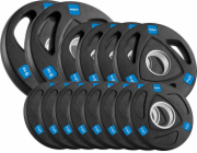 Rebel Sada pogumovaných litinových závaží 30 kg (8x1,25 kg + 4x2,5 kg + 2x5 kg), olympijská jamka 51 mm, REBEL ACTIVE