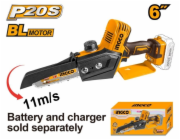 Ingco CGSLI2068 aku řetězová pila mini bez baterie a nabíječky