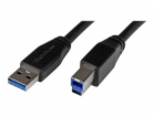 StarTech Kabel USB-A na USB-B 5m černý (USB3SAB5M)