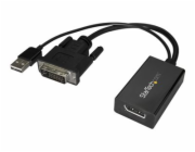 StarTech DVI-D – DisplayPort + USB-A AV adaptér černý (DVI2DP2)