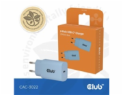 Club 3D Club3D Lifestyle Ladegerät USB-C 30Watt, 2Stk blau retail