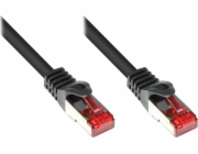 Good Connections Patch kabel RNS s ochranou proti nasezení, kat. 6, S/FTP, PiMF, PVC, 250 MHz, černý, 0,5 m, Good Connections (8060-005S)