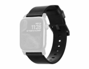 Nomad kožený řemínek pro Apple Watch 44-49mm - Modern Black/Black Hardware