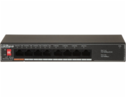 Dahua Technology PoE SF1008LP Nespravované L2 Fast Ethernet (10/100) Podpora napájení po Ethernetu (PoE) Černá