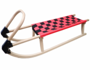 Dřevěné sáně 110cm A2041 - červené