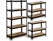 Humberg Kovová úložná police 180x90x40 cm HR-813 černá