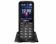 Černý mobilní telefon Maxcom MM 445 4G Dual SIM