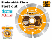 Ingco DMD0123013 Kotouč řezný diamantový 230mm
