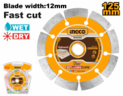 Ingco DMD011251 Kotouč řezný, diamantový, suché řezání 125x1