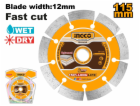 Ingco DMD0111513 Kotouč řezný, diamantový, suché řezání 1...
