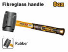Ingco HRUH8808 Kladivo gumové černé 220g sklolaminát
