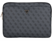 Guess Kabelka Sleeve 14 4G s trojúhelníkovým logem a zipem, černá