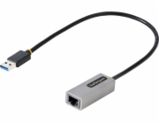 Startech USB to Ethernet Adapter, USB 3.0 to 10/100/1000 Gigabit Ethernet LAN Converter for Laptops, 1ft (30cm) Attached Cable, USB to RJ45 Adapter, USB NIC Adapter, Ethernet Dongle - USB Network Adap