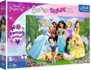 Trefl Puzzle 104 dílků XL Super Shape Princezny v zahradě, Disney princezny