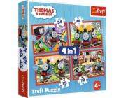Trefl Puzzle 4v1 Úžasný Tomáš, Tomáš a přátelé