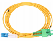 Extralink Patchcord LC/UPC-SC/APC SM G.652D DUPLEX 3,0 mm 2 m PVC
