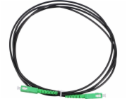 Extralink Patchcord SC/APC-SC/APC SM SIMPLEX 3,0 mm 2 m černý