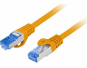 Lanberg Patchcord cat.6a S/FTP LSZH CCA 0,25m oranžový, fluke