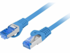 Lanberg Patchcord cat.6a S/FTP LSZH CCA 0,25m modrý Fluke
